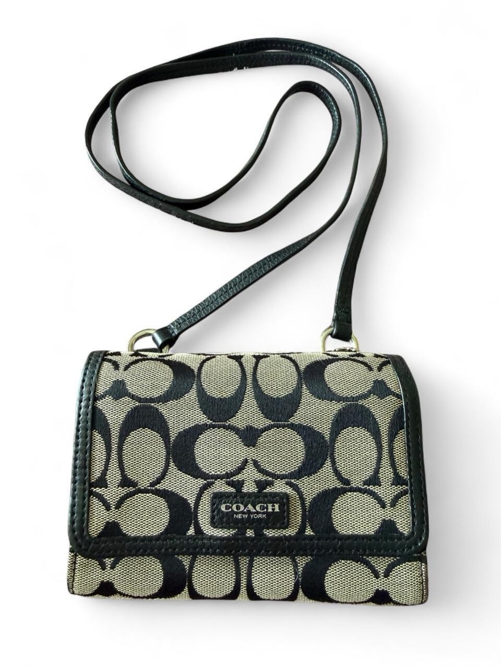 Coach signature crossbody bag